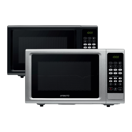 User Manuals: Ambiano MD 18755 Microwave Oven