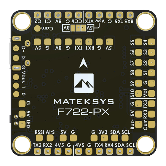 Mateksys F722-PX Quick Start Manual
