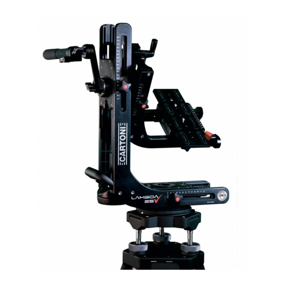 Cartoni Lambda 25 User Manual/Maintenance
