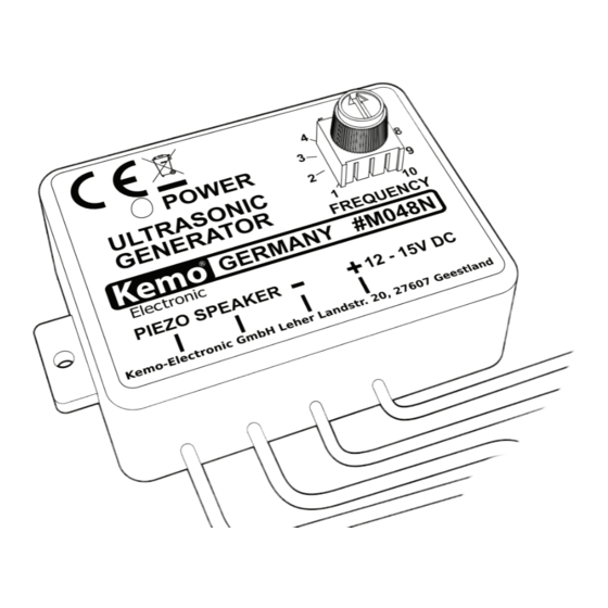 Kemo M048 Connection Example