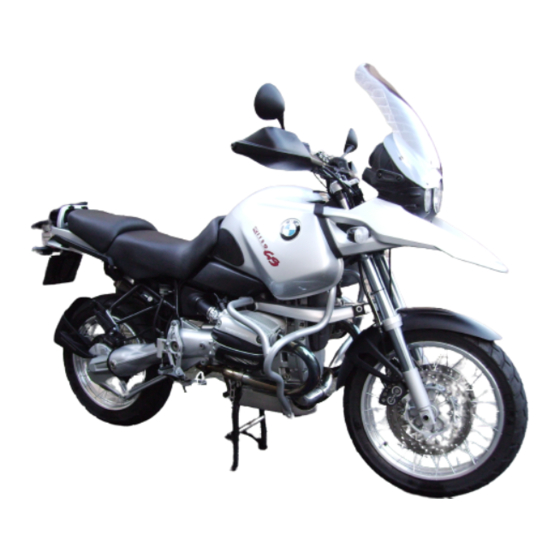 BMW Motorrad R 1150 GS Maintenance Instruction