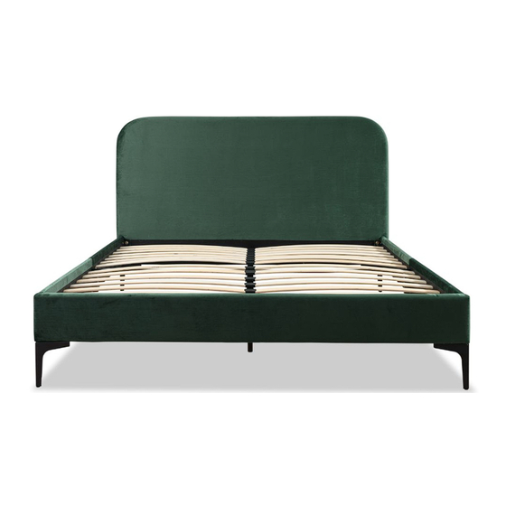 Mocka Luka Velvet Queen Bed Assembly Instructions Manual