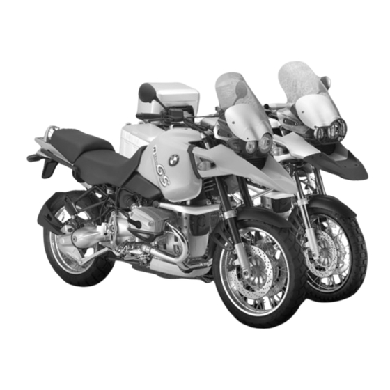 BMW Motorrad R 1150 GS Maintenance Instruction