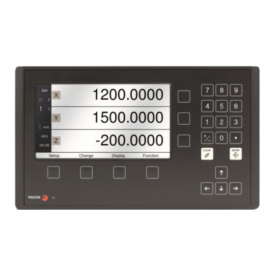 Fagor DRO 400i Installation & Operation Manual