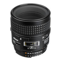 Nikon AF Micro-Nikkor 60mm F/2.8 D User Manual