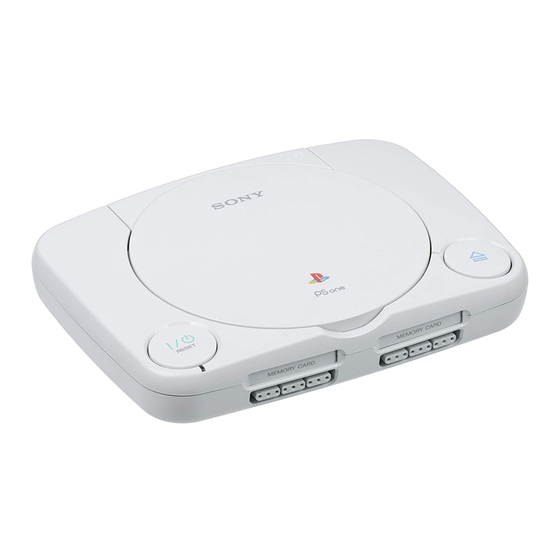 Sony PSOne SCPH-100 Manuals