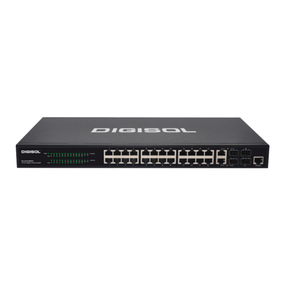 Digisol DG-GS1528HP/C Web Management User Manual