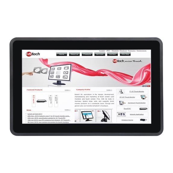 Simpex Electronic faytech 7'' Manual