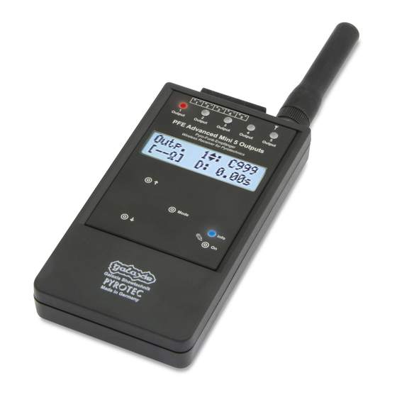 GALAXIS SHOWTECHNIK PYROTEC PFE Advanced Mini 5 Outputs User Manual