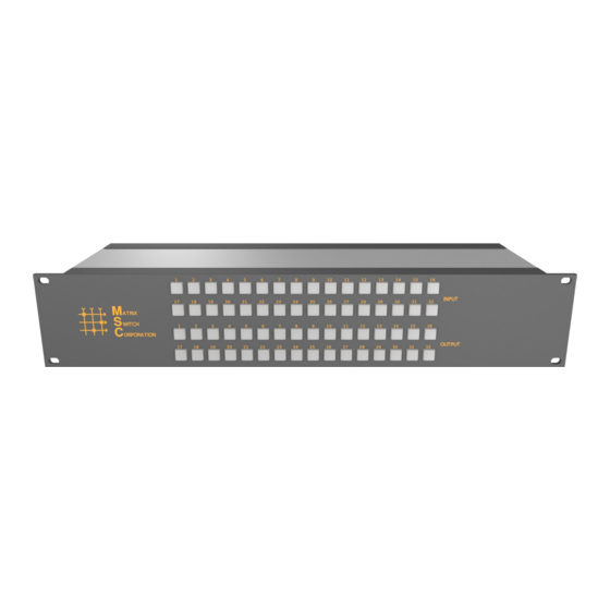 Matrix Switch Corporation MSC-2HD2416L Product Manual