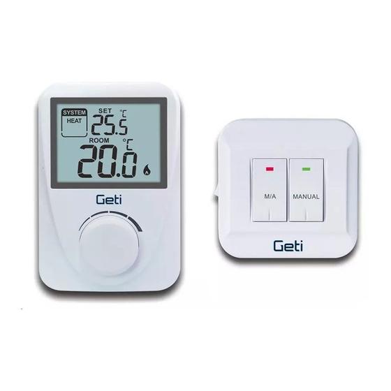 Geti GRT02 Operating Instructions Manual
