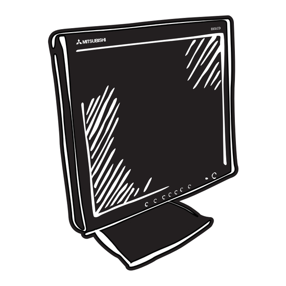 Mitsubishi E85LCD-BK 18 inch Monitor Manuals