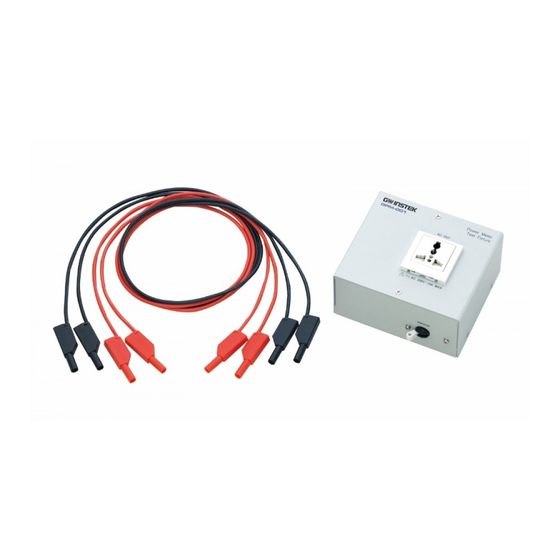 GW Instek GPM-001 User Manual
