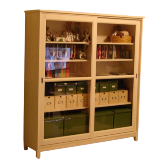 IKEA GRANEMO GLASS-DOOR CABINET 63X68 1/2" Instructions Manual