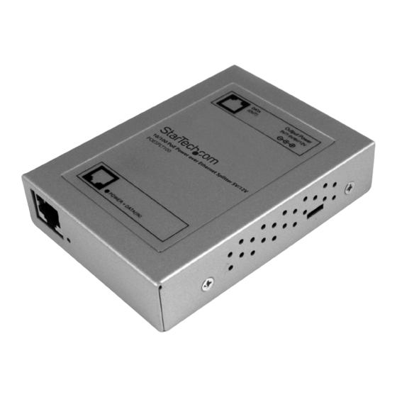 StarTech.com POEKIT100 User Manual