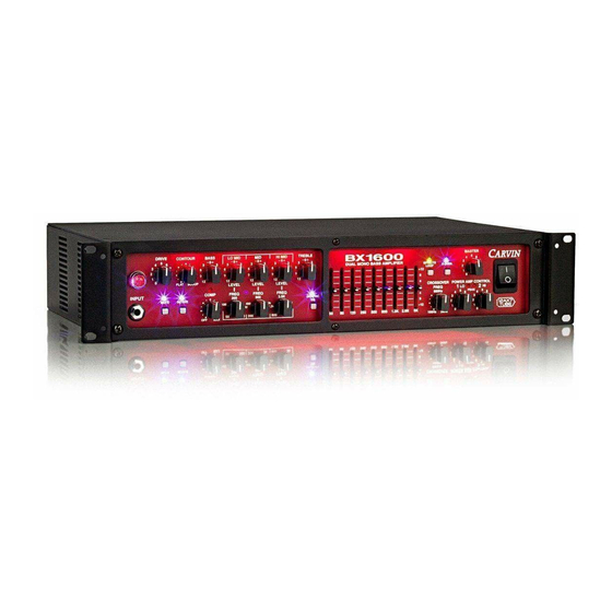 CARVIN BX1600 User Manual