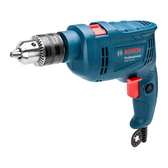 Bosch GSB 550 RE
PROFESSIONAL Operating Instructions Manual