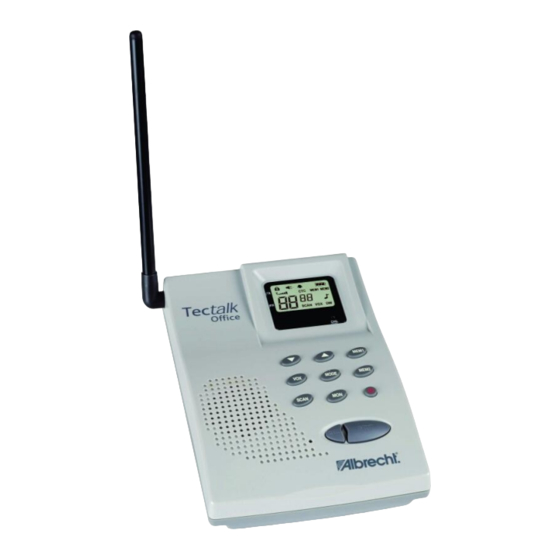 Albrecht Tectalk Office PMR 446 User Manual