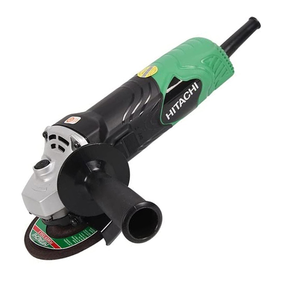Hitachi Koki G 10SN Handling Instructions Manual