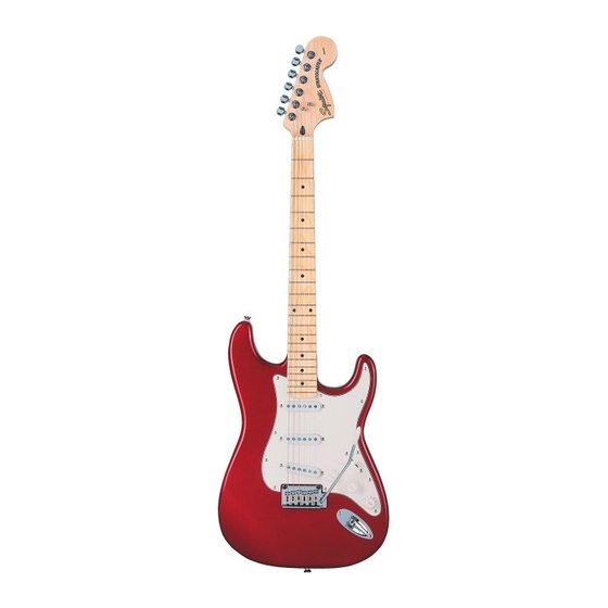 Squier Standard Stratocaster (Maple) Supplementary Manual