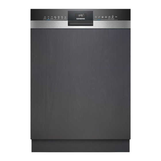 User Manuals: Siemens SN53ES02CE Built-in Dishwasher