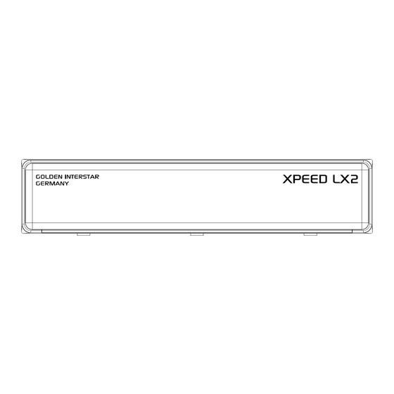 golden interstar XPEED LX2 Instruction Manual