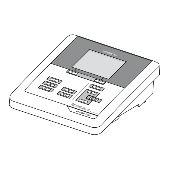 wtw pH/ION 7320P Operating Manual