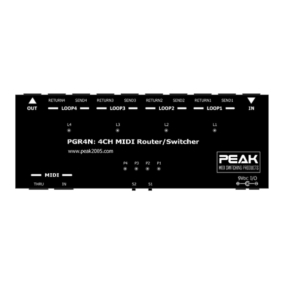 Peak PGR4N Manual