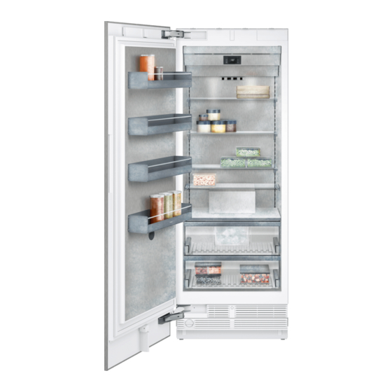 Gaggenau RF 461 Use And Care Manual