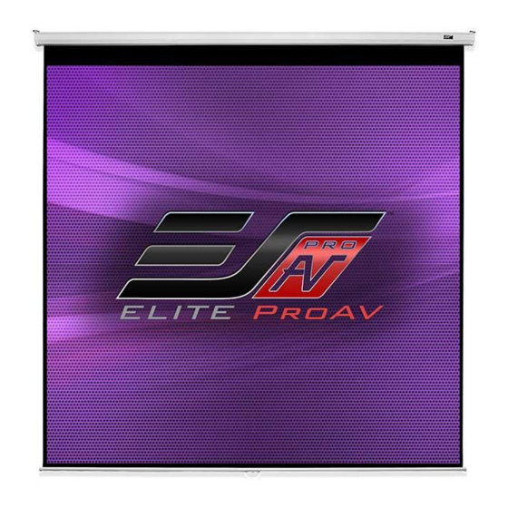 Elite ProAV AV Manual B Series Quick User Manual