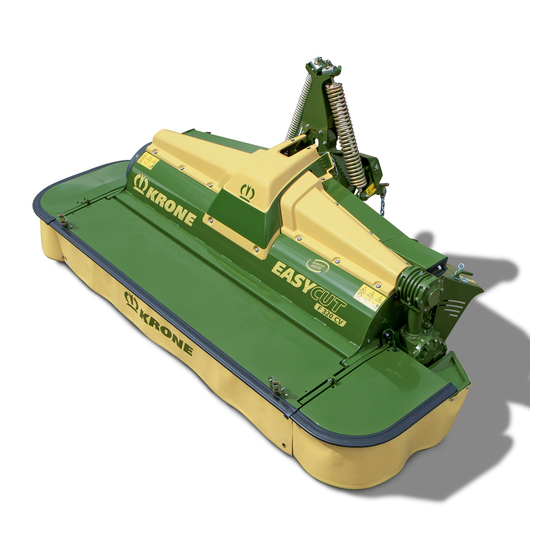 Krone EasyCut F 320 CV Supplement To Operating Instructions