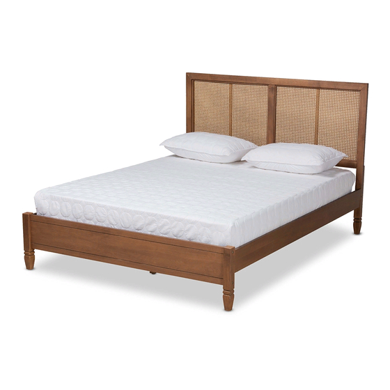 Baxton Studio Queen Bed 0021-4 Assembly Instructions Manual