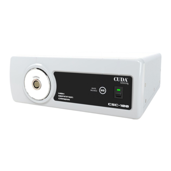 Cuda surgical CSC-100 HD Camera System Manuals