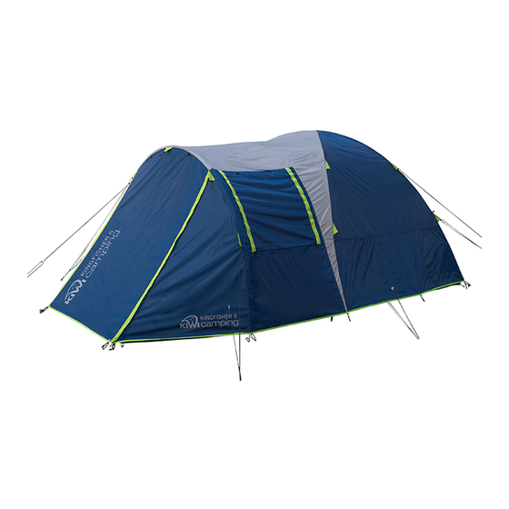 Kiwi Camping Kingfisher 6 Recreational Tent Pitching Instructions