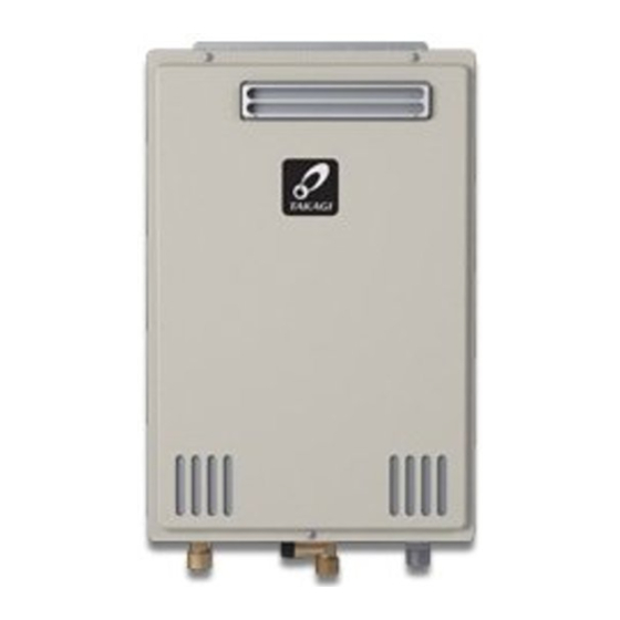 Takagi 110 Outdoor Installation Manual And Owner's Manual