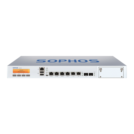 Sophos SG 210 Mounting Instructions