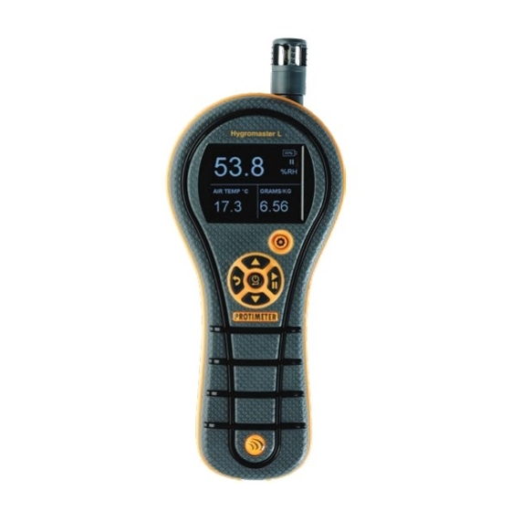 Amphenol PROTIMETER HygroMaster-L BLD7750L Instruction Manual
