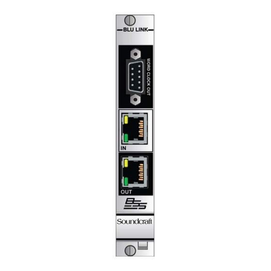 Harman Soundcraft Vi BLU User And Setup Manual