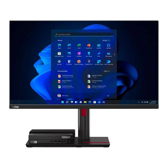 Lenovo ThinkCentre TIO Flex 27i Manual