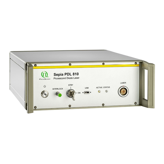 PicoQuant Sepia PDL 810 User Manual
