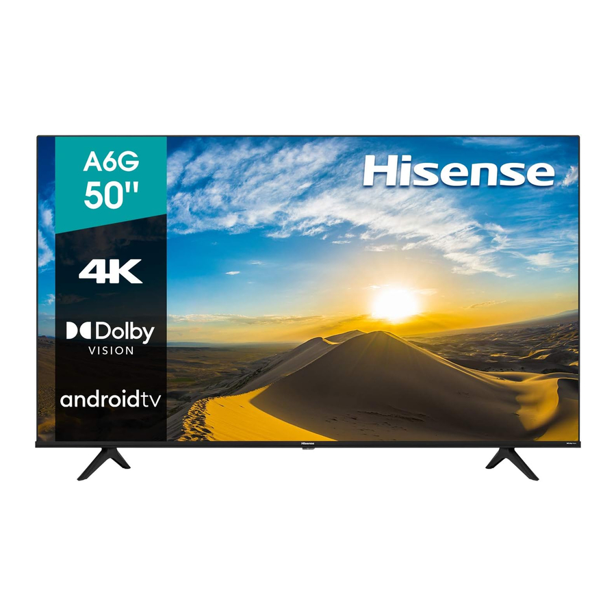 Hisense A6G, 50A6G Manual