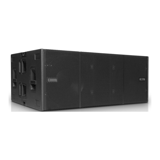 dB Technologies VIO S218 Quick Start User Manual