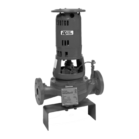 A-C Fire Pump 1580 series Instruction Manual