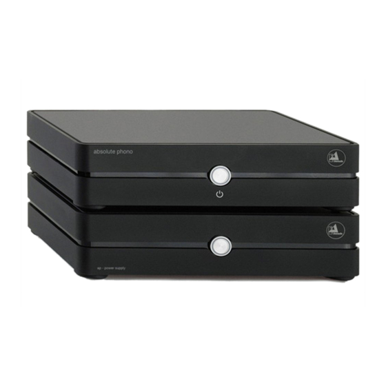 Clearaudio Absolute phono inside User Manual