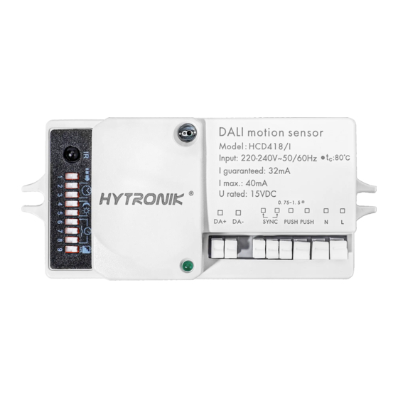 Hytronik HCD418-I Installation And Instruction Manual