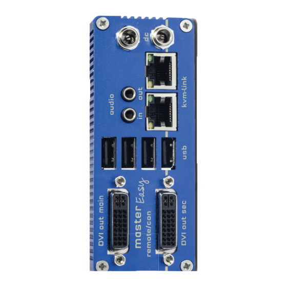 KVM-TEC masterEASY Manual