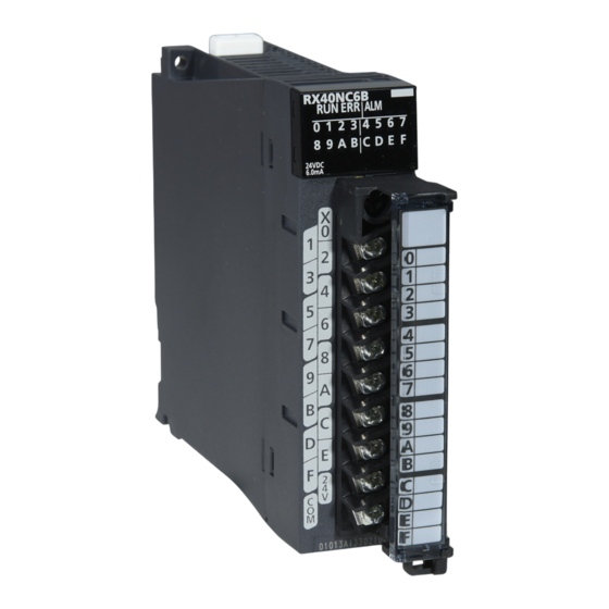 Mitsubishi Electric MELSEC iQ-RX40NC6B Application User's Manual