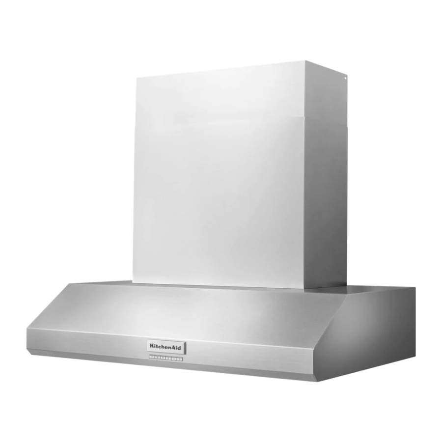 KitchenAid KVWC956KSS - 36" 585 or 1170 CFM Motor Class Commercial-Style Wall-Mount Canopy Range Hood Manual