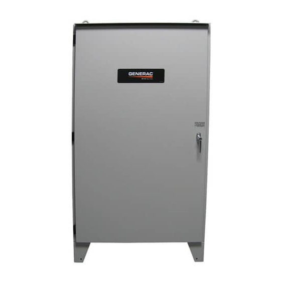 Generac Power Systems RTSR600A3 Owner's Manual
