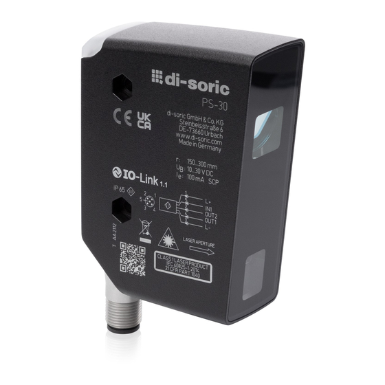Di-soric PS-30 Profile Sensor Manuals